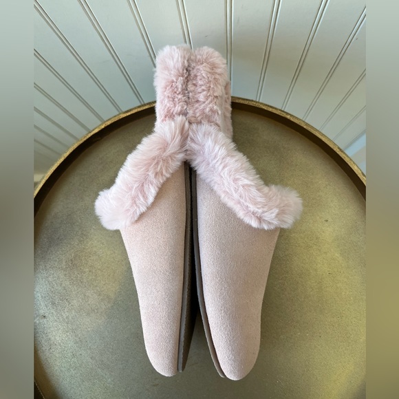 HAVEN WELL WITHIN SUEDE FAUX FUR SLIPPERS | SIZE: 8 | PINK | NEW WITHOUT TAGS - Picture 5 of 8